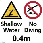 0.4m Shallow Water No Diving 