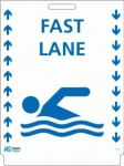 Pavement Sign Fast Lane