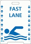 Pavement Sign A-Frame Fast Lane