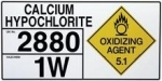 Sign HAZCHEM Storage - Calcium Hypochlorite