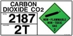 Sign HAZCHEM Storage - Carbon Dioxide