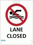 Pavement Sign Lane Closed