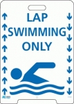 Pavement Sign A-Frame Lap Swimming