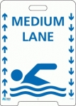 Pavement Sign A-Frame Medium Lane
