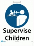 Pavement Sign Supervise Children 