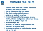 Pool / Spa Rules Signs