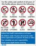 Pool Rules Sign - B