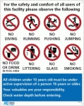 Pool Rules Sign - D
