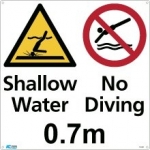 0.7m Shallow Water No Diving 