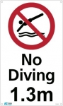 1.3m No Diving 