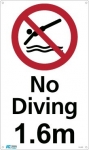 1.6m No Diving 