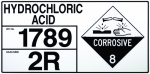 Sign HAZCHEM Storage - Hydrochloric Acid