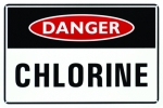 Sign Danger Chlorine