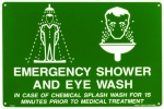 Emergency Shower & Eye Wash Sign
